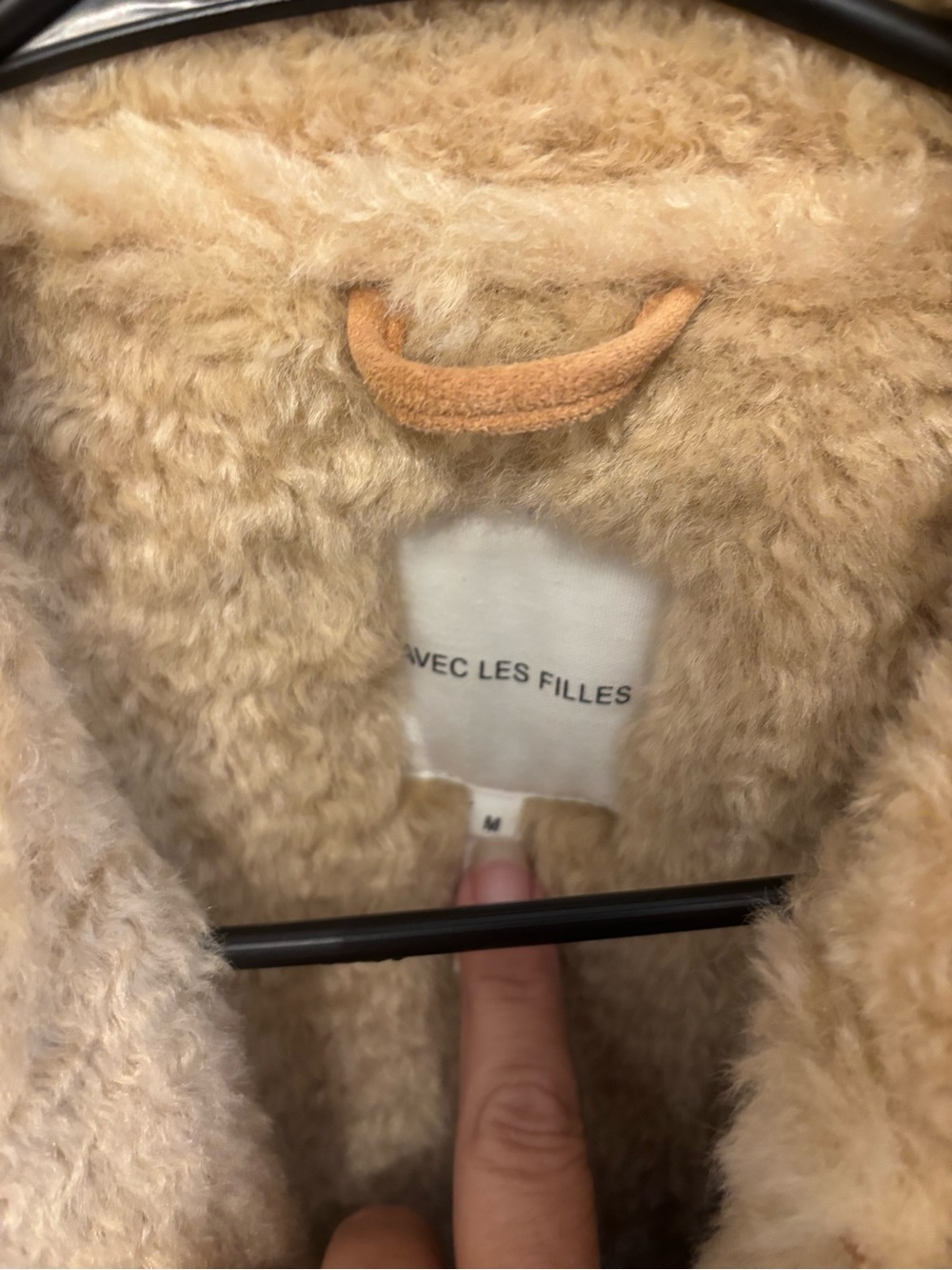 Avec Les Filles Plush Faux Shearling Vest in Camel - Picture 2 of 3